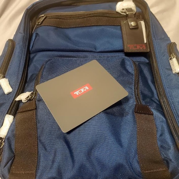 Tumi Bags Tumi Gilman Brief Blue Baltic Color Backpack Poshmark